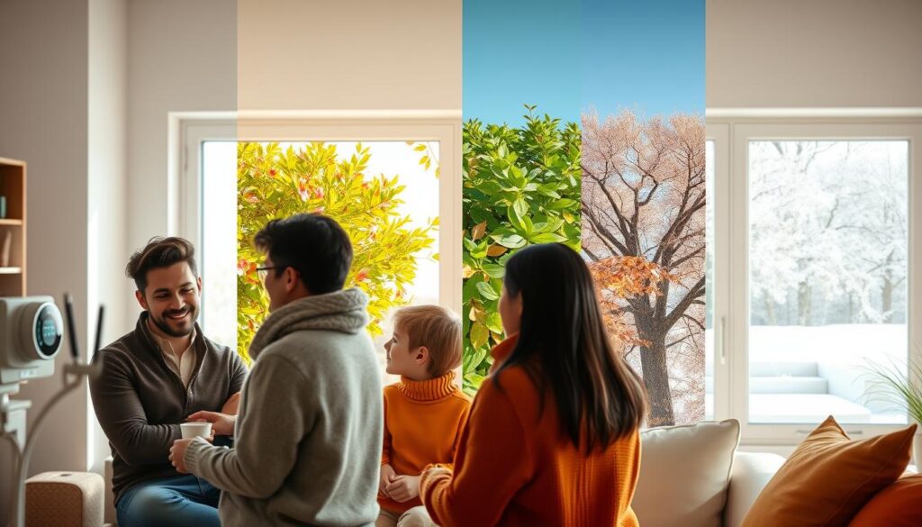 Luftqualität und Raumklima im Jahresverlauf